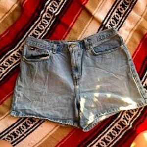 Tommy Hilfiger Light Wash High Waisted Jean Shorts